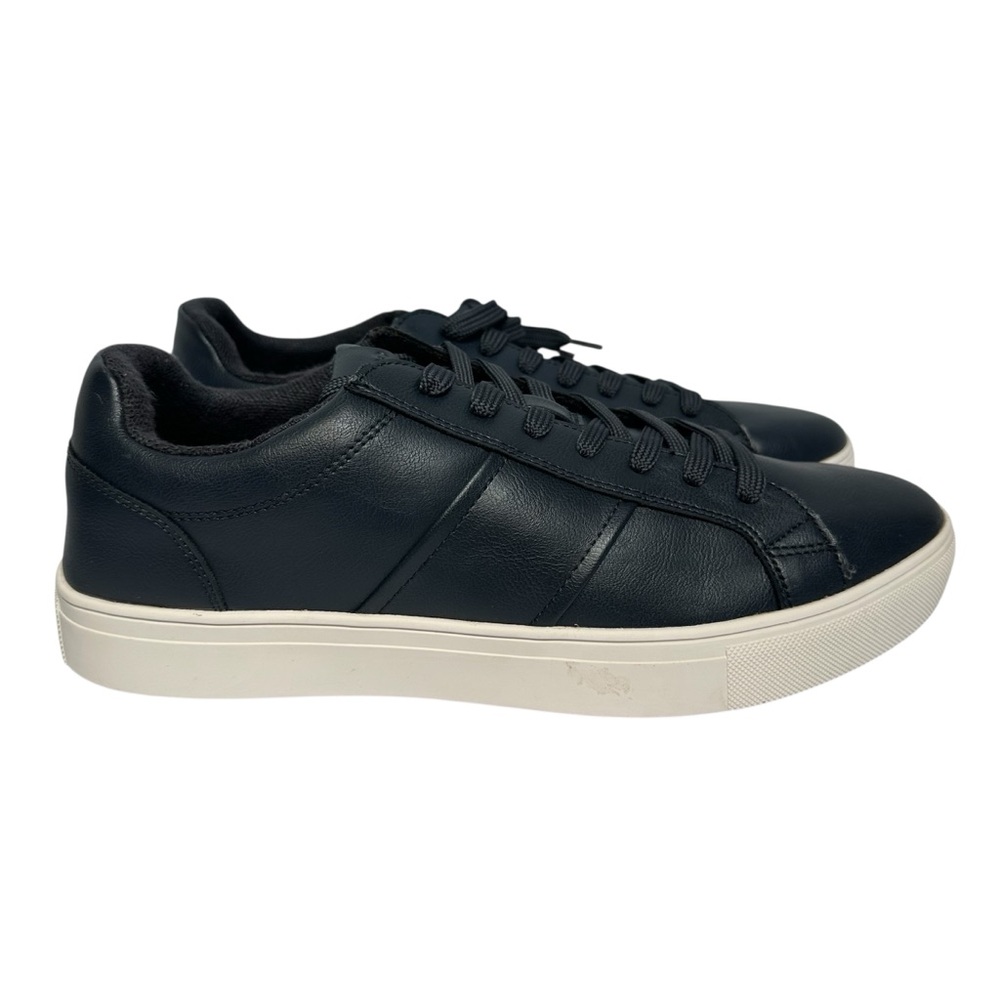 ALDO Men’s Navy Pondia Round Toe Low Top Sneakers w/White Rubber Sole- Size 10